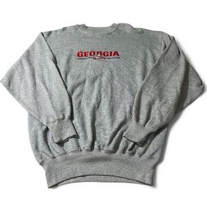 Vintage 90s Majestic Georgia Bulldogs College Sweatshirt Size Large